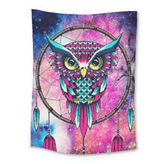 Owl Dreamcatcher Medium Tapestry