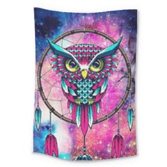 Owl Dreamcatcher Large Tapestry