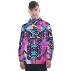 Owl Dreamcatcher Men s Front Pocket Pullover Windbreaker