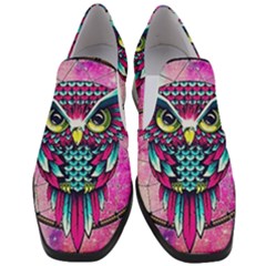 Owl Dreamcatcher Women Slip On Heel Loafers by Grandong