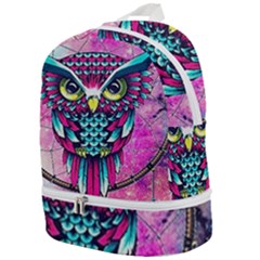 Owl Dreamcatcher Zip Bottom Backpack by Grandong