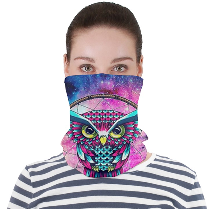 Owl Dreamcatcher Face Seamless Bandana (Adult)