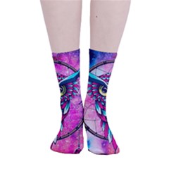 Owl Dreamcatcher Smooth Crew Length Tube Socks by Grandong