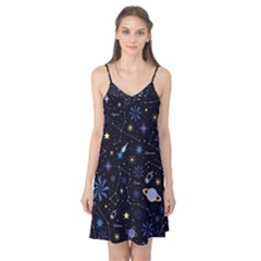 Starry Night  Space Constellations  Stars  Galaxy  Universe Graphic  Illustration Camis Nightgown  by Grandong