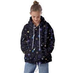 Starry Night  Space Constellations  Stars  Galaxy  Universe Graphic  Illustration Kids  Oversized Hoodie