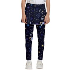 Starry Night  Space Constellations  Stars  Galaxy  Universe Graphic  Illustration Kids  Skirted Pants by Grandong