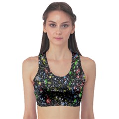 Illustration Universe Star Planet Fitness Sports Bra by Grandong