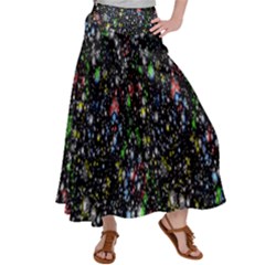 Illustration Universe Star Planet Women s Satin Palazzo Pants by Grandong