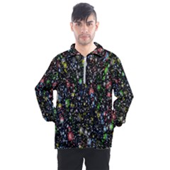 Illustration Universe Star Planet Men s Half Zip Pullover