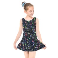 Illustration Universe Star Planet Kids  Skater Dress Swimsuit by Grandong