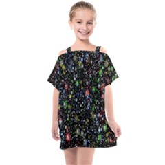 Illustration Universe Star Planet Kids  One Piece Chiffon Dress by Grandong