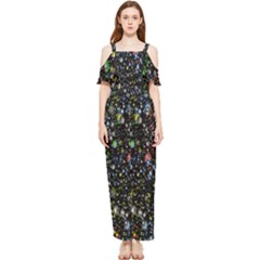 Illustration Universe Star Planet Draped Sleeveless Chiffon Jumpsuit by Grandong