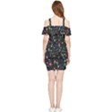 Illustration Universe Star Planet Shoulder Frill Bodycon Summer Dress View2