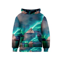 Amazing Aurora Borealis Colors Kids  Pullover Hoodie