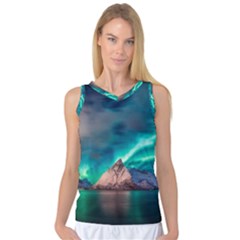 Amazing Aurora Borealis Colors Women s Basketball Tank Top by Grandong