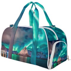 Amazing Aurora Borealis Colors Burner Gym Duffle Bag by Grandong