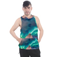 Amazing Aurora Borealis Colors Men s Sleeveless Hoodie by Grandong