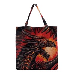 Dragon Grocery Tote Bag by Ndabl3x