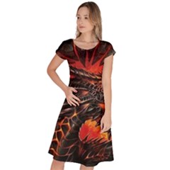 Dragon Classic Short Sleeve Dress by Ndabl3x