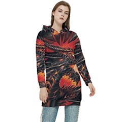 Dragon Women s Long Oversized Pullover Hoodie