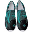 Angry Male Lion Predator Carnivore Men s Slip On Sneakers View1