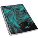 Angry Male Lion Predator Carnivore 5.5  x 8.5  Notebook View1