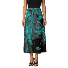 Angry Male Lion Predator Carnivore Classic Midi Chiffon Skirt by Ndabl3x