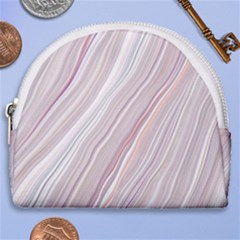 Marble Texture Marble Painting Horseshoe Style Canvas Pouch by Ndabl3x