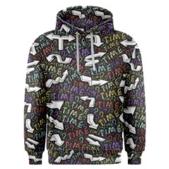 Time Nonlinear Curved Undirected Men s Overhead Hoodie