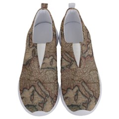 Old Vintage Classic Map Of Europe No Lace Lightweight Shoes by Paksenen