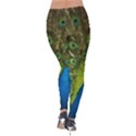 Peacock Feathers Bird Plumage Velvet Leggings View2