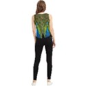 Peacock Feathers Bird Plumage V-Neck Cropped Tank Top View2