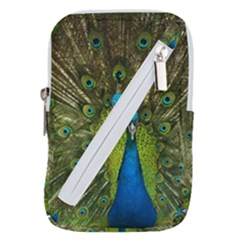 Peacock Feathers Bird Plumage Belt Pouch Bag (Large)