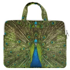 Peacock Feathers Bird Plumage MacBook Pro 15  Double Pocket Laptop Bag 