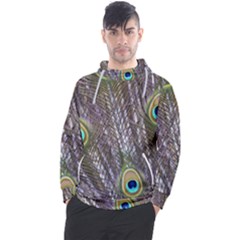 Peacock Bird Feathers Plumage Peacock Men s Pullover Hoodie