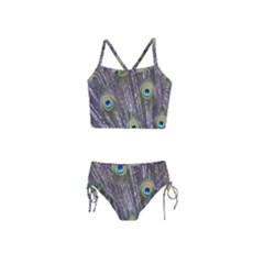 Peacock Bird Feathers Plumage Peacock Girls  Tankini Swimsuit by Perong