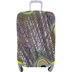 Peacock Bird Feathers Plumage Peacock Luggage Cover (large) by Perong