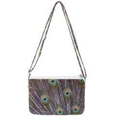 Peacock Bird Feathers Plumage Peacock Double Gusset Crossbody Bag by Perong