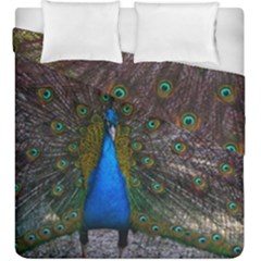 Bird Peacock Feathers Duvet Cover Double Side (king Size)