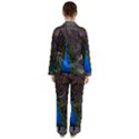 Bird Peacock Feathers Women s Long Sleeve Satin Pajamas Set	 View2