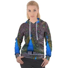 Bird Peacock Feathers Women s Overhead Hoodie