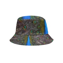 Bird Peacock Feathers Inside Out Bucket Hat (kids) by Perong