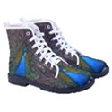 Bird Peacock Feathers Women s High-Top Canvas Sneakers View3