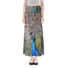 Peacock Bird Animal Peafowl Full Length Maxi Skirt