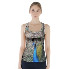 Peacock Bird Animal Peafowl Racer Back Sports Top by Perong