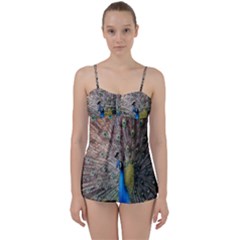 Peacock Bird Animal Peafowl Babydoll Tankini Set by Perong