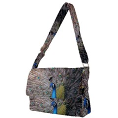 Peacock Bird Animal Peafowl Full Print Messenger Bag (s) by Perong