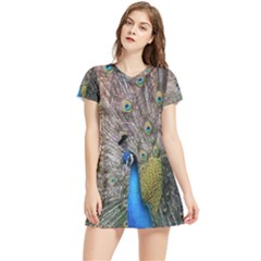 Peacock Bird Animal Peafowl Women s Sports Skirt by Perong