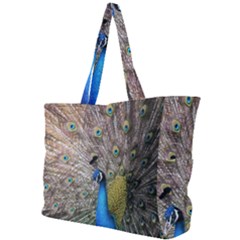 Peacock Bird Animal Peafowl Simple Shoulder Bag by Perong