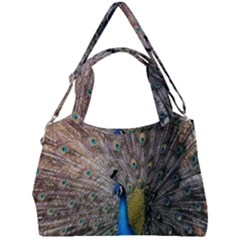 Peacock Bird Animal Peafowl Double Compartment Shoulder Bag by Perong